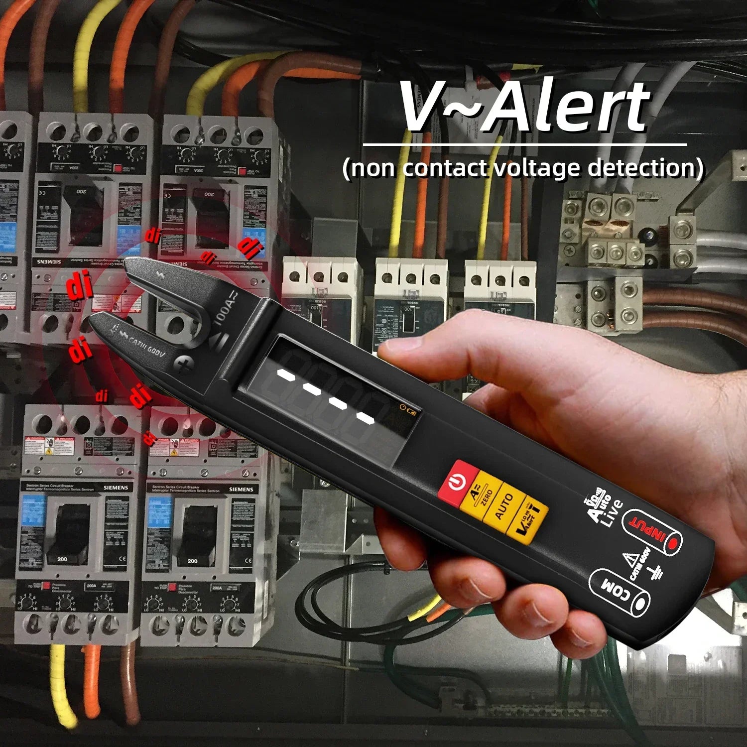 BSIDE U0 Digital Clamp Meter Fork DC AC 100A Smart Ammeter Pliers T-RMS Current Auto Multimeter Voltage O product image