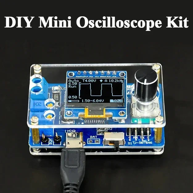 DIY Mini Digital Oscilloscope Kit STC8K8A Microcontroller Electronic Soldering Practice Loose Parts product image