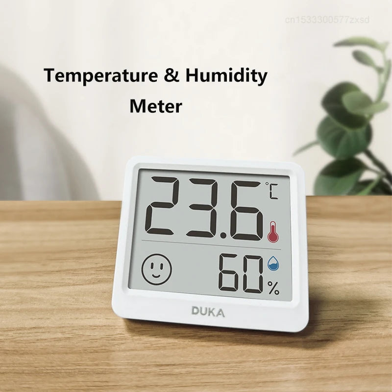 DUKA Atuman 2.5 Inch LCD Electronic Digital Temperature Humidity Meter Indoor Thermometer detail image 2