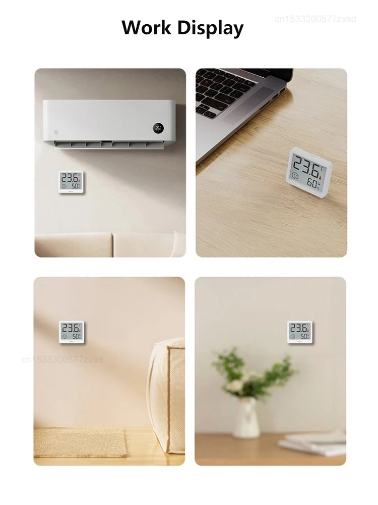 DUKA Atuman 2.5 Inch LCD Electronic Digital Temperature Humidity Meter Indoor Thermometer detail image 4