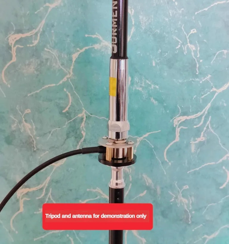 Tripod antenna installation bracket outdoor portable M pipe head base 1/4 inch threaded detail image 5