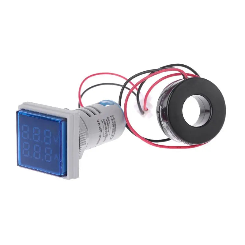 Square Dual Display Voltmeter & Ammeter LED Digital Voltage Gauge AC 60-500V 0-100A Current detail image 8