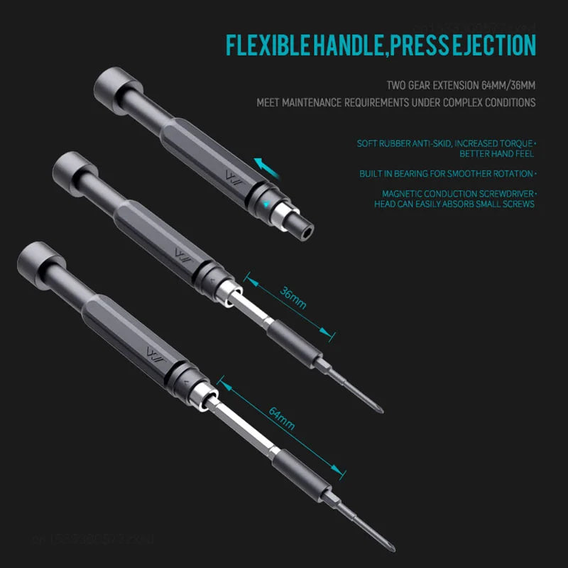 JIMI 50/100 IN 1 FM2/3 Screwdrivers Set S2 Magnetic Precision Replaceable Multi-purposed detail image 3