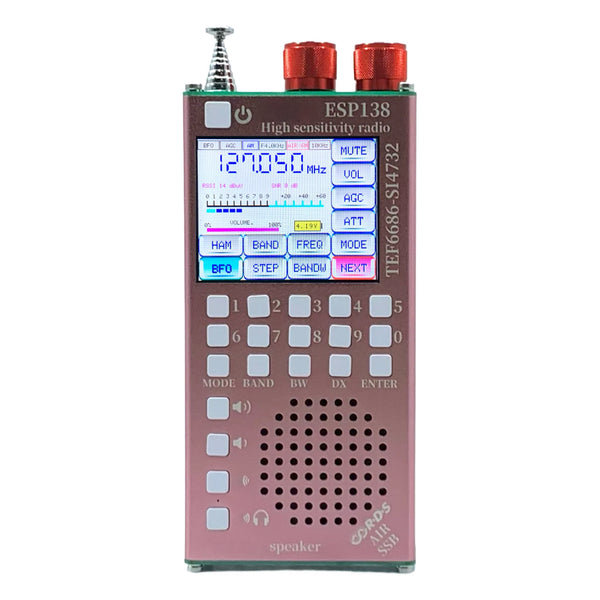 Dual Modes RDS Data Display Radio 2500mAh Hand-Held Radio Receiver ESP138 ESP32 SI4732 for detail image 9