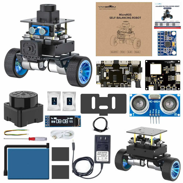 Yahboom MicroROS Self-Balancing Robot Car Kit With MPU6050 Lidar Ultrasonic Module detail image 7