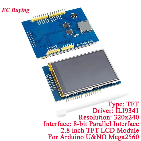 2.8 Inch 2.8" TFT Color LCD Touch Screen Display Module 320*240 ILI9341 Driver For Arduino R3 Mega2560 De product image