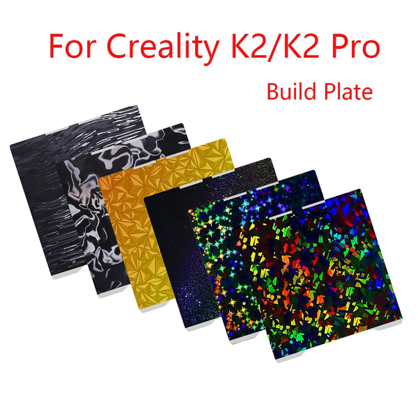Double Sided Spring Steel Sheet Cool Plate For Creality K2 K2 Pro 3D Printer Parts Hotbed PEI PEY PEO PET Build Plate For K2 Pro