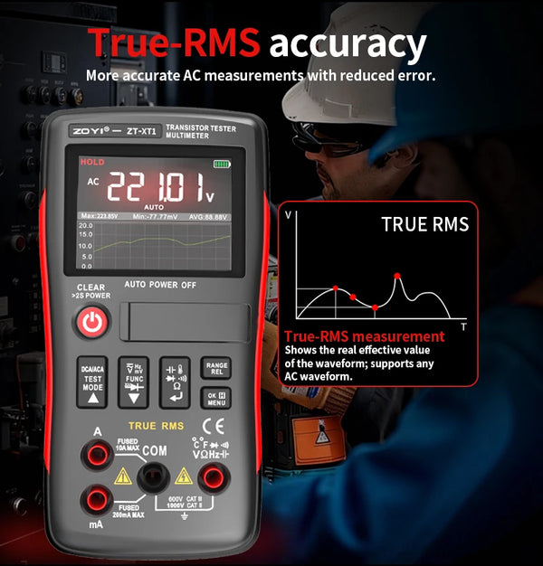 ZOYI ZT-XT1 2-in-1 LCR Digital Multimeter & Transistor Tester, for Voltage Resistance Diode detail image 21