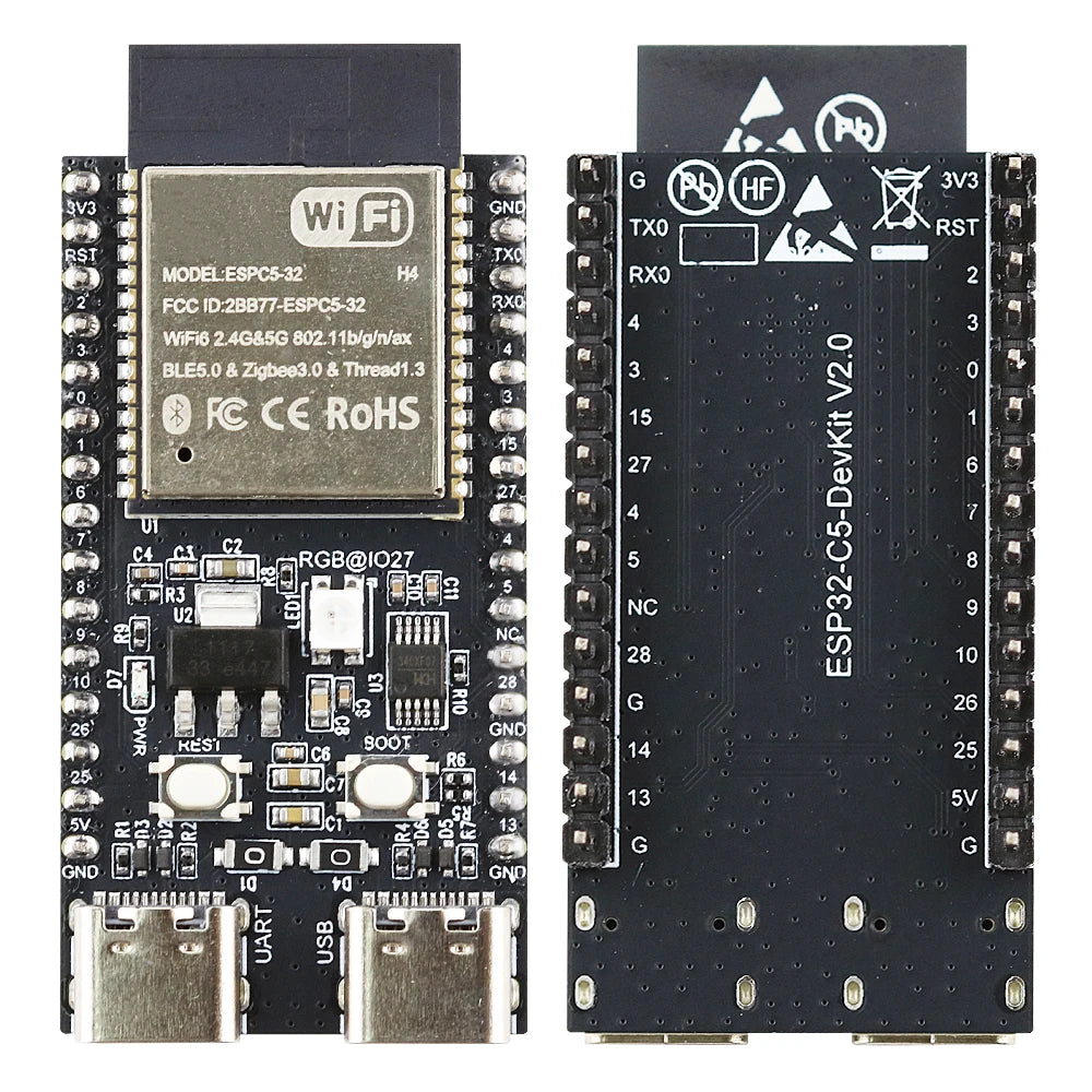 ESP32-C5-DevKitC-1 Development Board Dual-frequency 2.4G 5GHz WiFi Module with Pin N4 ESP32 C5 4MB Flash product image