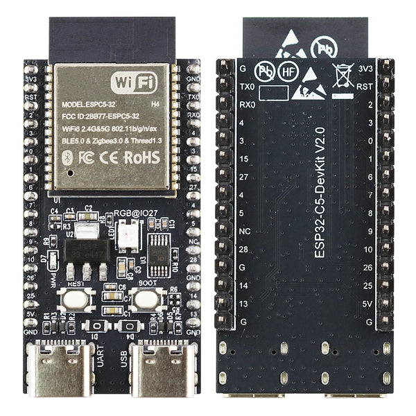 ESP32-C5-DevKitC-1 Development Board Dual-frequency 2.4G 5GHz WiFi Module with Pin N4 ESP32 C5 4MB Flash product image