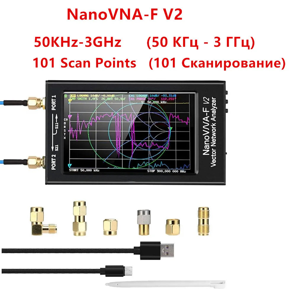 NanoVNA-F V2/V3 4.3 Inch Vector Network Analyzer 50KHz-3GHz/1MHz-6GHz HF VHF UHF VNA Antenna detail image 7