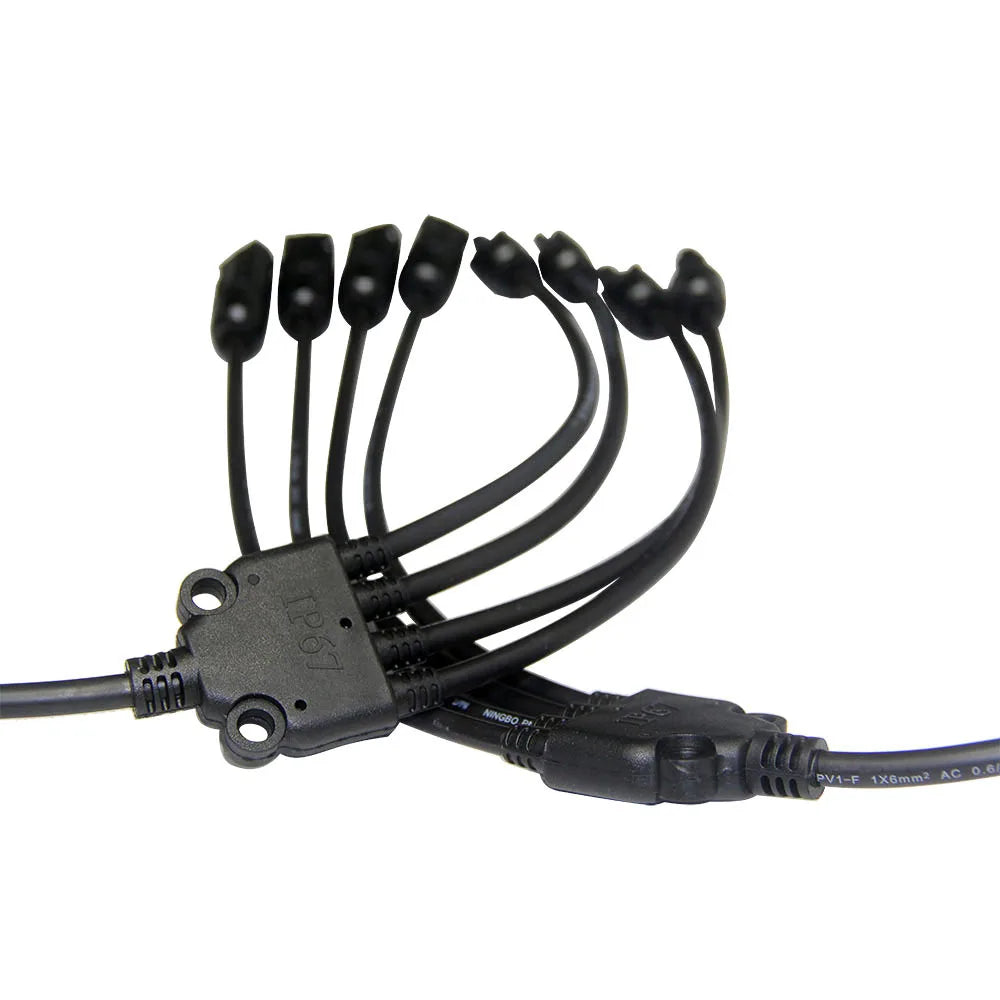 1pair 4Y Solar Style Y Branch Adapter Connectors 1 to 4 Male and Female Panel Cable Photovoltaic Connector Adapter Dropshipping