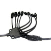 1pair 4Y Solar Style Y Branch Adapter Connectors 1 to 4 Male and Female Panel Cable Photovoltaic Connector Adapter Dropshipping