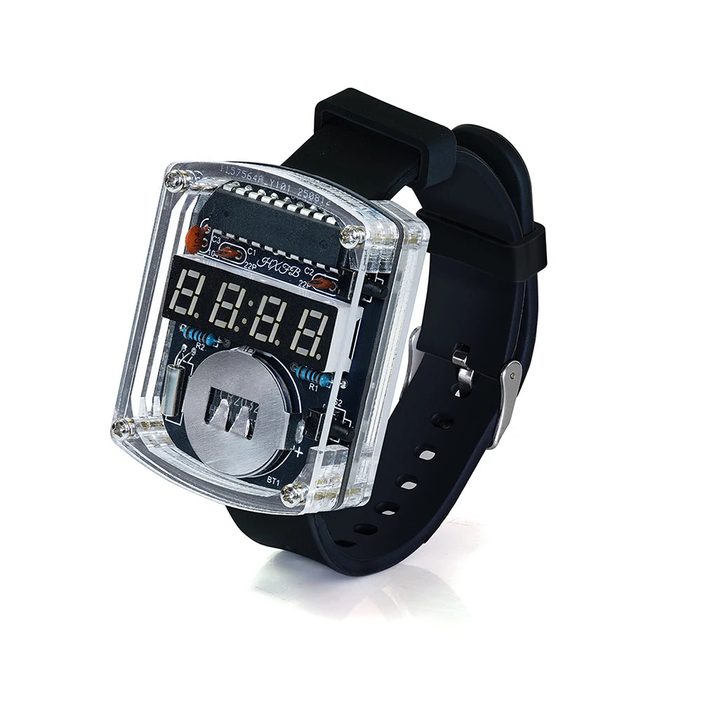 Electronic Watch DIY Kit LED Digital Tube Display Microcontroller Clock Assembly Circuit detail image 4