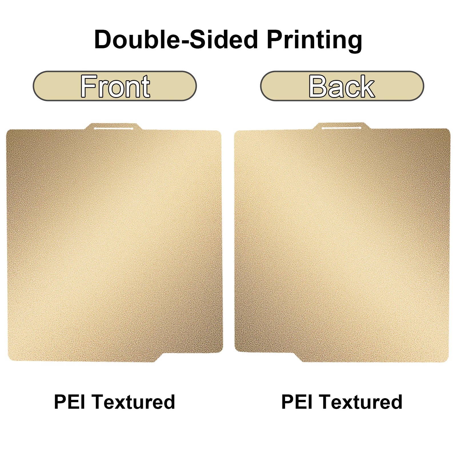 P2S PEO Bambu X1 P1 A1 Build Plate 257x257 PEI Bed Plate Double Side Smooth Texture Spring Steel Sheet For Bambu Lab P1S Heatbed