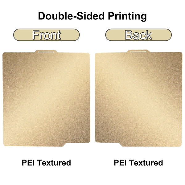 P2S PEO Bambu X1 P1 A1 Build Plate 257x257 PEI Bed Plate Double Side Smooth Texture Spring Steel Sheet For Bambu Lab P1S Heatbed