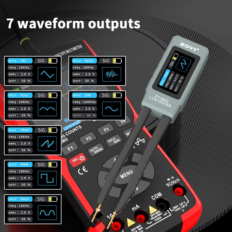 ZOYI ZT-MD2 Intelligent Tweezers Lcr Digital Bridge Tester One Click Measurement Of detail image 3
