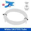 For Bambu Lab Ptfe Tube 2.5mm 4mm P1S P1P AMS A1 Mini 3D Printer Teflonto Pipe X1C Bambulab Ptfe Connector White Grey AMS LITE