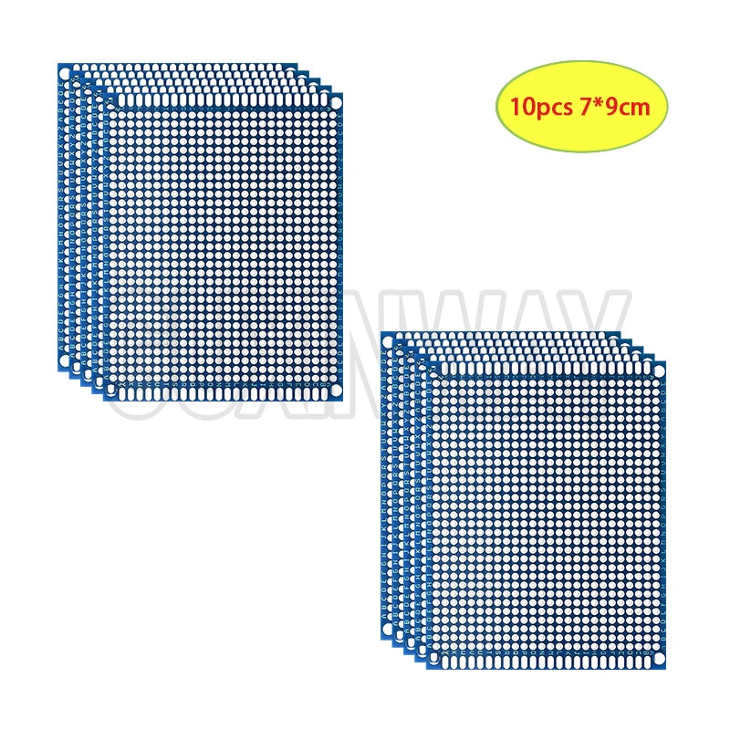 5-10PCS Prototype BoardsBlue Circuit Perfboard PCB 3x7cm 4x6cm 5x7cm 7x9cm Double Sided Circuit Boards DIY Electronic Kit