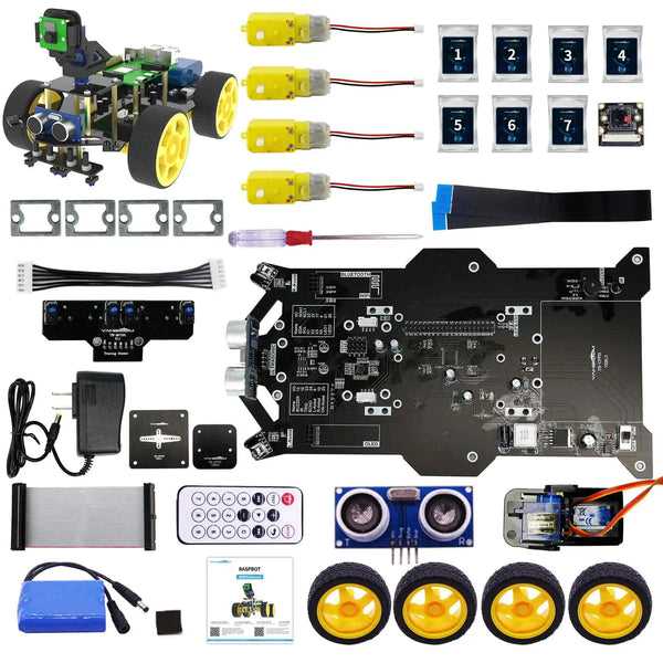 Raspberry Pi 5 Smart AI Vision 4WD Robot Car Electronic Kit DIY Learning Project Full Set detail image 7