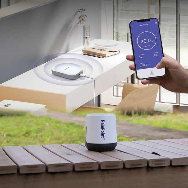 RAINPOINT Wireless Digital Rain Gauge Outdoor With App - Smart Rain Sensor With Accurate detail image 5