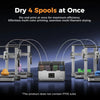 Creality Filament Dryer 4 Spools Space Pi X4 Filament Storage Box 85℃ Max Temperature Dual Independent Heating Chambers