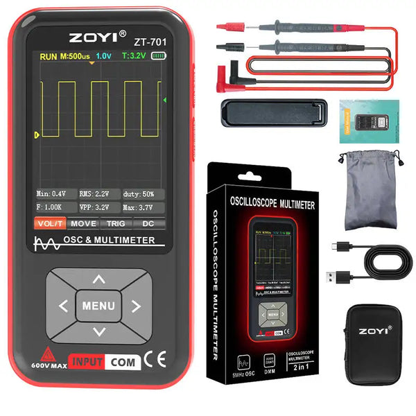 ZOYI digital oscilloscope ZT-701 handheld small portable multimeter 2-in-1 intelligent detail image 7