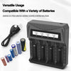 Intelligent LCD Battery USB Charger - 1/2/4 Slots for 18650 4.2V Li-ion & 1.2V Ni-MH AA/AAA detail image 4