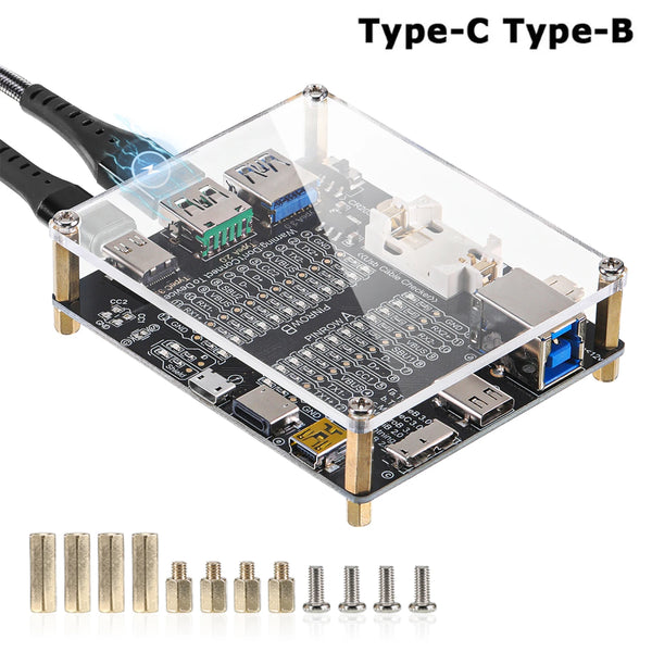 USB Cable Tester Type-C Type-B Micro Short Circuit Switch Test Board Data Cable Anomaly Detection For iOS product image