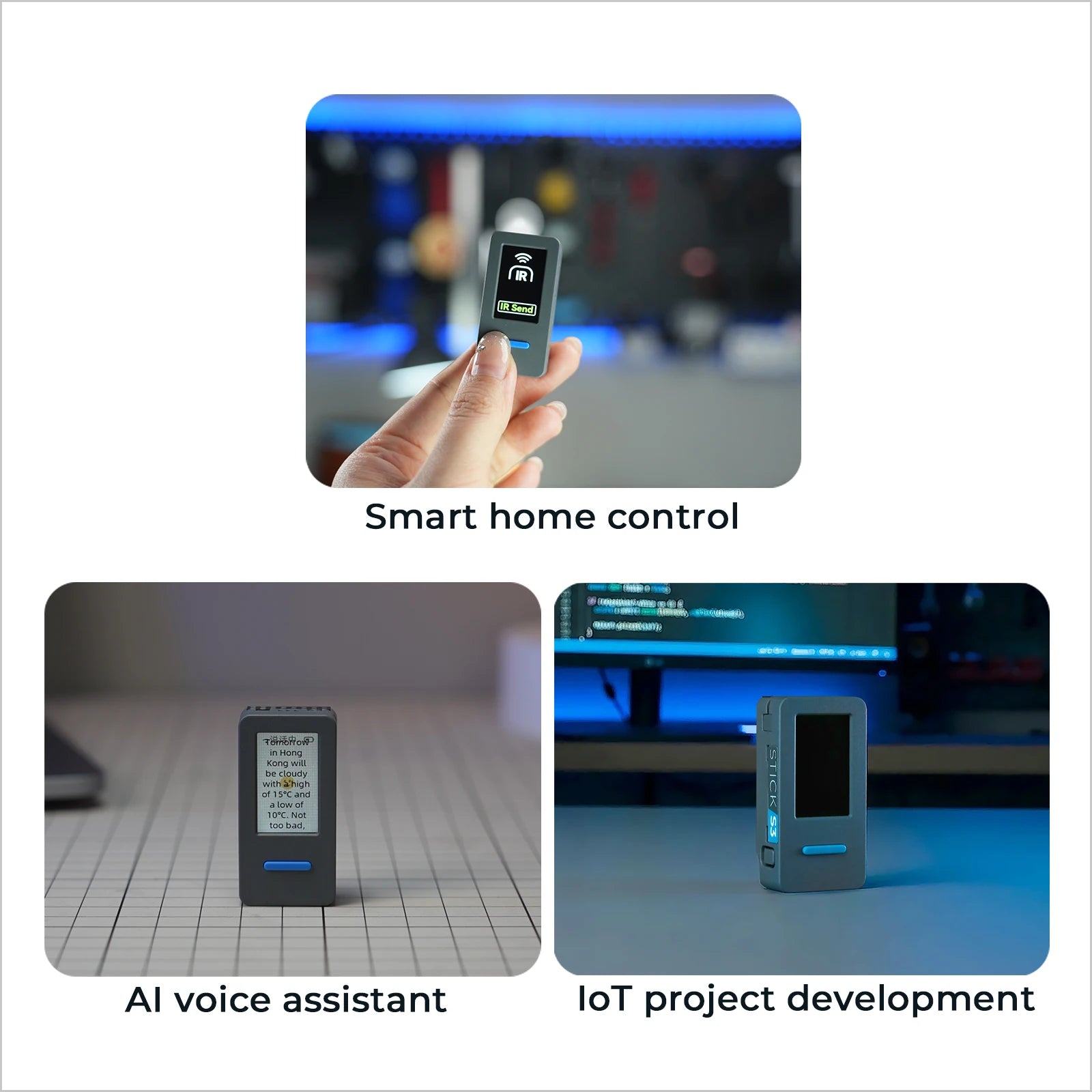 M5Stack StickS3 High-Performance Programmable Controller for Remote Control IoT Applications detail image 5