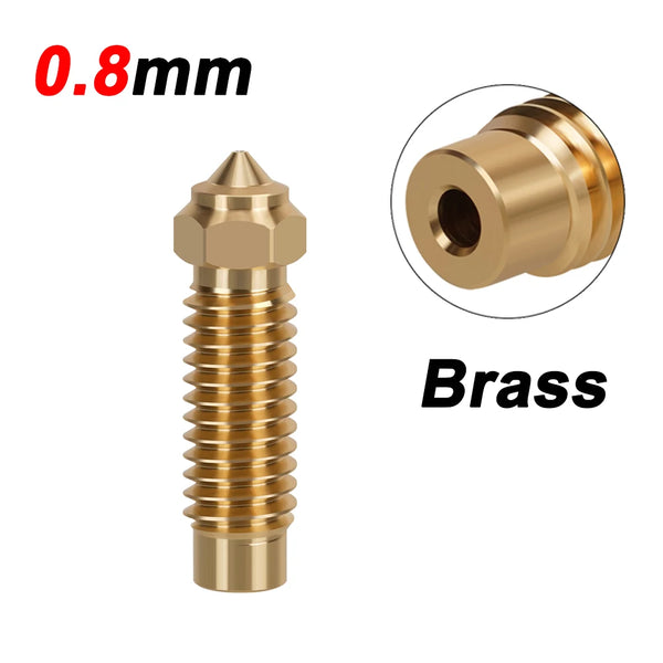 For Elegoo Neptune 4 Max/4 Plus Brass Copper Plated Hardened Steel Nozzle Upgraded Nozzle High Speed Nozzles Hotend Kit