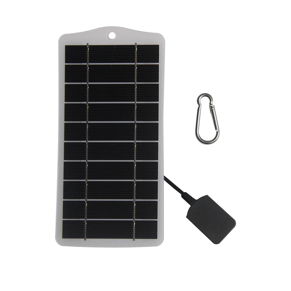 5W 5V Solar Panel Charger for iPhone Mobile Power Bank, Portable Outdoor Solar Charger detail image 4