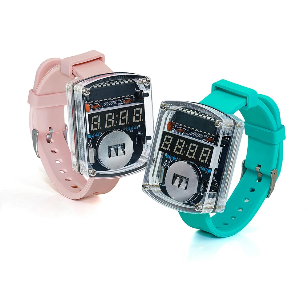 Electronic Watch DIY Kit LED Digital Tube Display Microcontroller Clock Assembly Circuit detail image 2