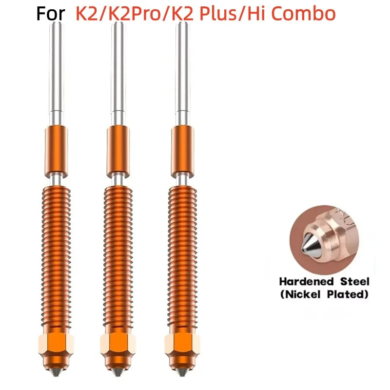Creality K2 Plus Hi Combo Nozzle Quick-Swap Nozzle Kit Hardened steel All-metal Design For Creality K2/K2Pro/K2 Plus/Hi Combo