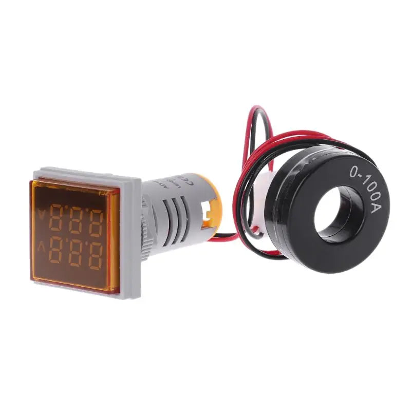 Square Dual Display Voltmeter & Ammeter LED Digital Voltage Gauge AC 60-500V 0-100A Current detail image 10