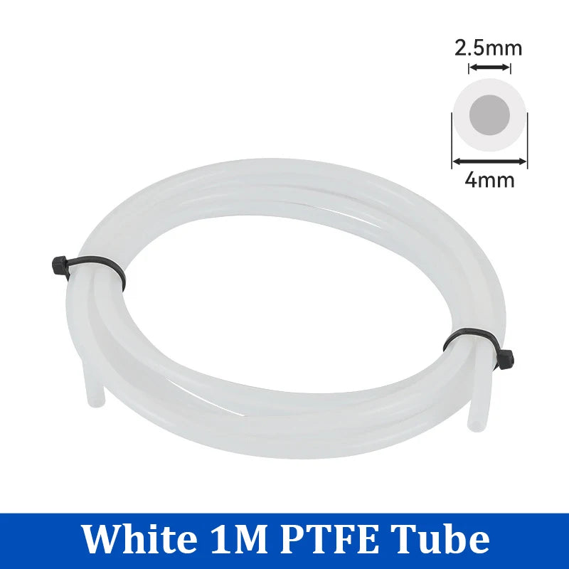 For Bambu Lab Ptfe Tube 2.5mm 4mm P1S P1P AMS A1 Mini 3D Printer Teflonto Pipe X1C Bambulab Ptfe Connector White Grey AMS LITE