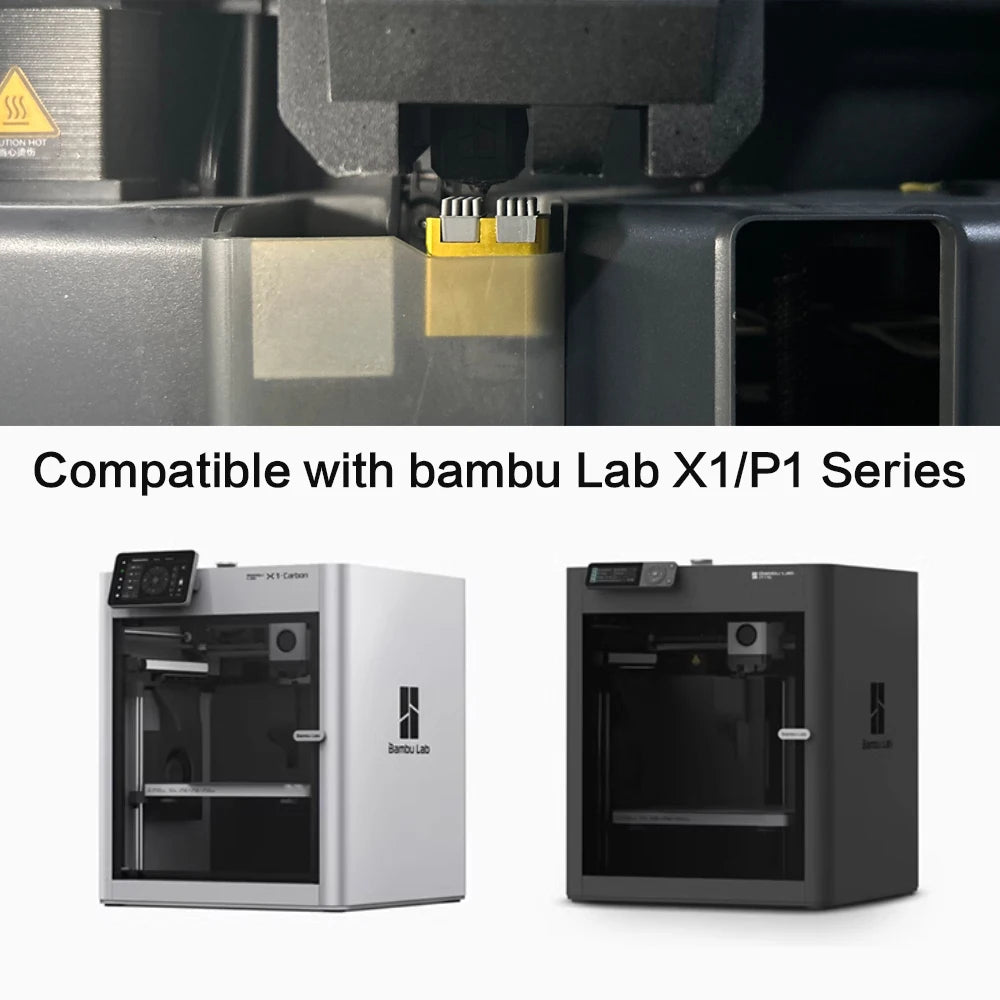 For Bambu Lab X1 P1S Series Nozzle Brush BambuLab Wiper Silicone Brush Mounted Scrubbers Print Head Cleaner Printer Head Wiping