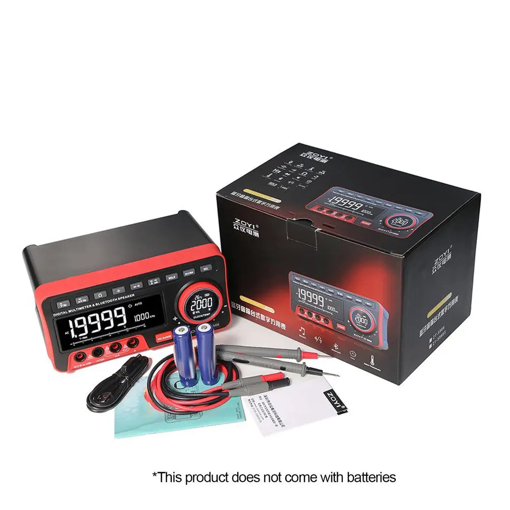 ZOYI ZT-5566 Profesional Digital Bench Multimeter 19999 Counts Transistor Tester Auto Range detail image 6
