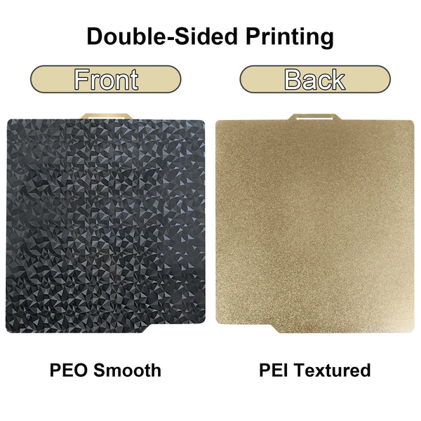 P2S PEO Bambu X1 P1 A1 Build Plate 257x257 PEI Bed Plate Double Side Smooth Texture Spring Steel Sheet For Bambu Lab P1S Heatbed