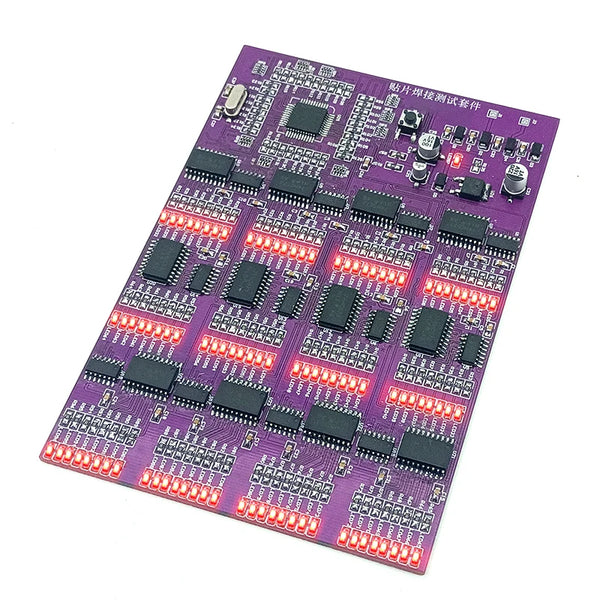 SMD Components Soldering Practice Test Kit 300 Pieces LED Circuit Board FR-4 PCB Material Sequential Flas product image