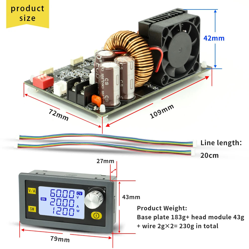 0~60V CNC Adjustable DC Stabilized Voltage Power Supply Constant Voltage and Constant detail image 6