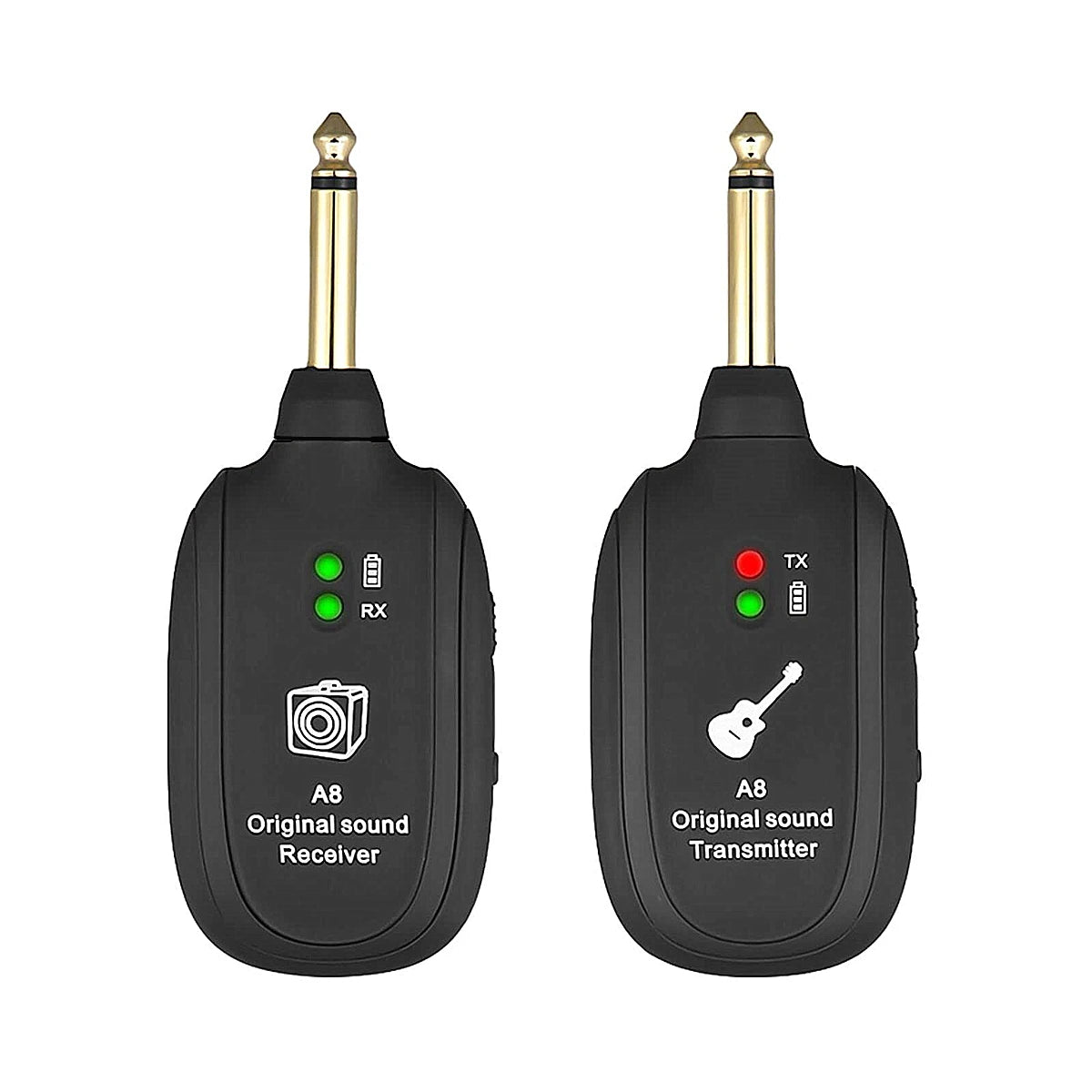 Miwayer A8 Wireless Guitar System Built in 4 Channels Wireless Guitar Transmitter Receiver for Electric G product image