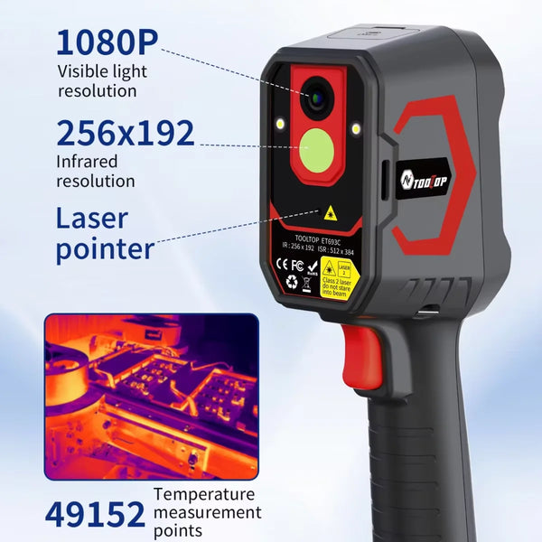 TOOLTOP ET693C Infrared & 1080P Visible Camera 2in1 Thermal Camera 256*192 Handheld Thermal detail image 2