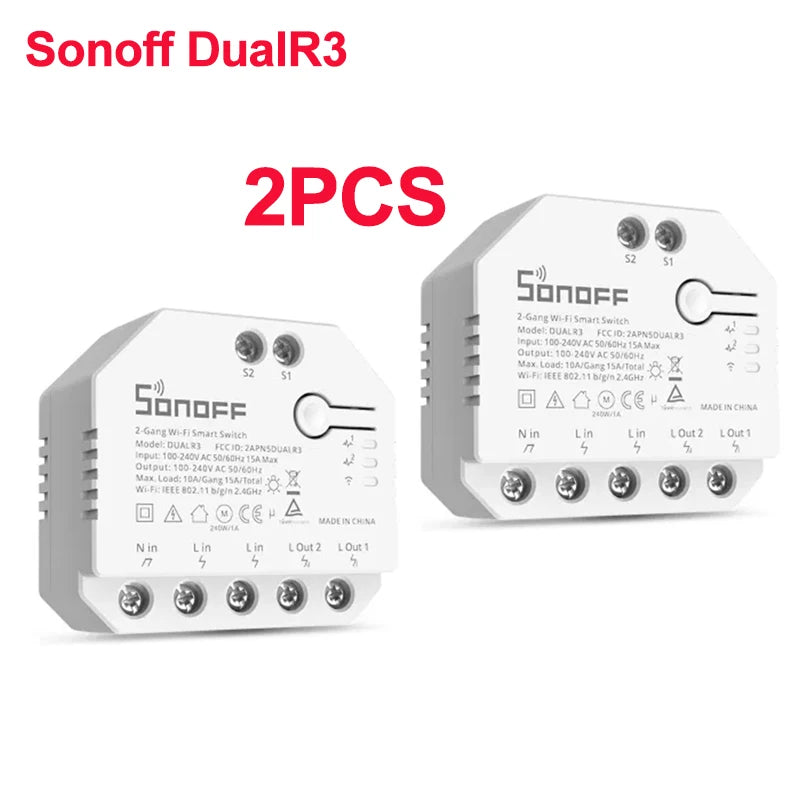 SONOFF Dual R3 2 Gang Wifi Smart Switch Dual Relay Module With Power Metering Smart Roller detail image 8