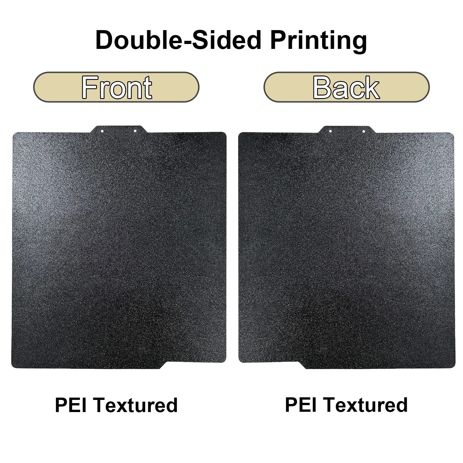 P2S PEO Bambu X1 P1 A1 Build Plate 257x257 PEI Bed Plate Double Side Smooth Texture Spring Steel Sheet For Bambu Lab P1S Heatbed
