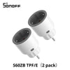 1-4 PCS SONOFF S60ZB EU IPlug Zigbee Smart Plug Energy Monitoring Wireless Socket Timer Smart Switch Work With Google Home Alexa