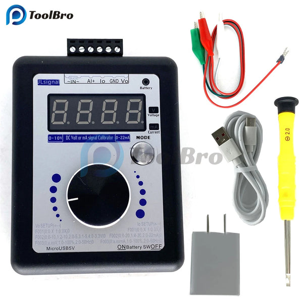 2000mAh 1000mAh Type-C LED Digital Voltage Current Signal Generator Calibrator 0-5-10V 0-4-20-22mA DC Vol product image