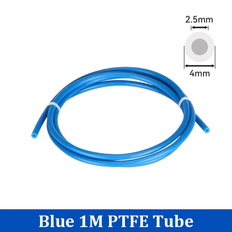 For Bambu Lab Ptfe Tube 2.5mm 4mm P1S P1P AMS A1 Mini 3D Printer Teflonto Pipe X1C Bambulab Ptfe Connector White Grey AMS LITE