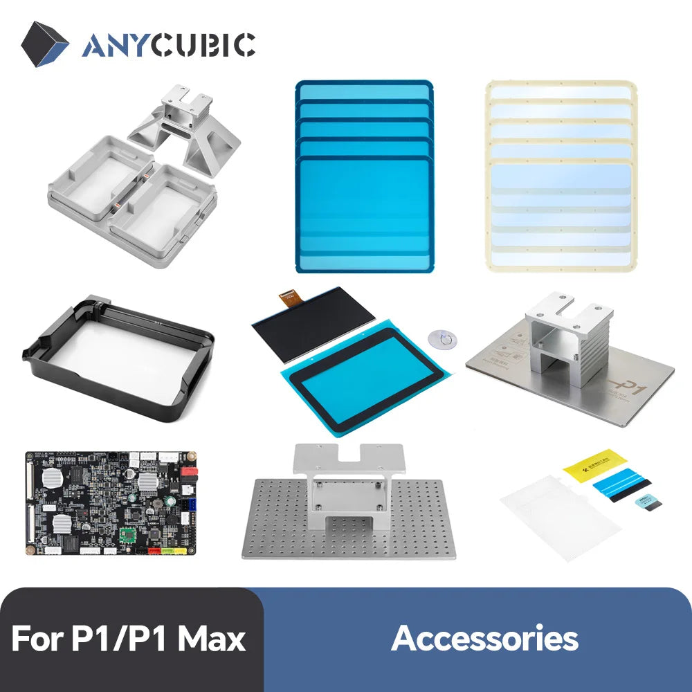 ANYCUBIC Photon P1 P1 Max Accessories LCD Screen 2pcs/5pcs FEP Release Film Build Plate Resin Tank Print Kit