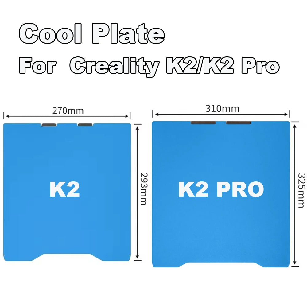 Cool Plate For Creality K2 Pro 3D Printer Hotbed Double Side Spring Steel Sheet Build Plate For Creality K2 Heatbed Cool Plate